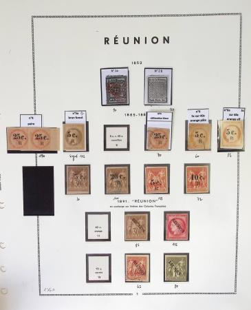 1852-1892, Timbres de Réunion, neufs et obl. TB, certains