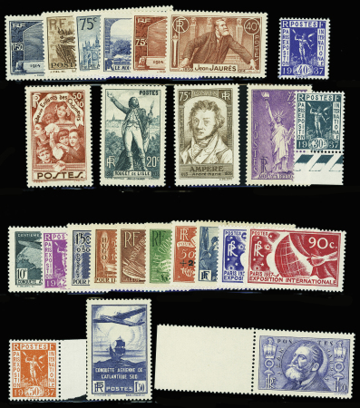Année complète 1936 Numéros 309 à 333 neuf ** TB