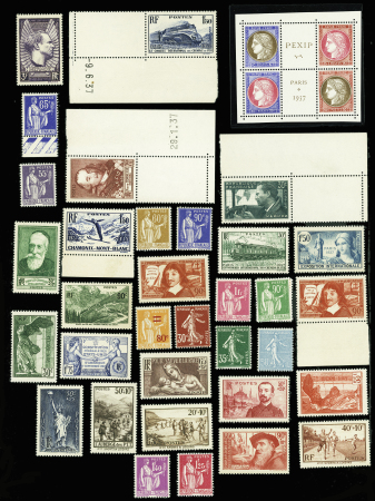 Année complète 1937 Numéros 334 à 371 neuf ** TB