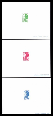 N°2318/2320 Liberté  3 épreuves de luxe