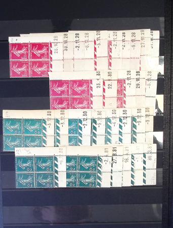 N°235/239 Semeuses camées  collection 192 coins da