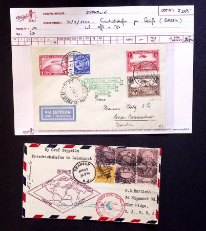 1929-33 ZEPPELINS - 17 plis de qualité dont lettres
