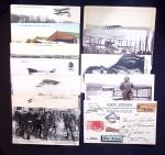 1910-60 AEROPHILATELIE: Ensemble de 100 cartes postales,