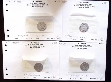 1920env. TIMBRES-MONNAIE, Lot de 13 exemplaires : N°137