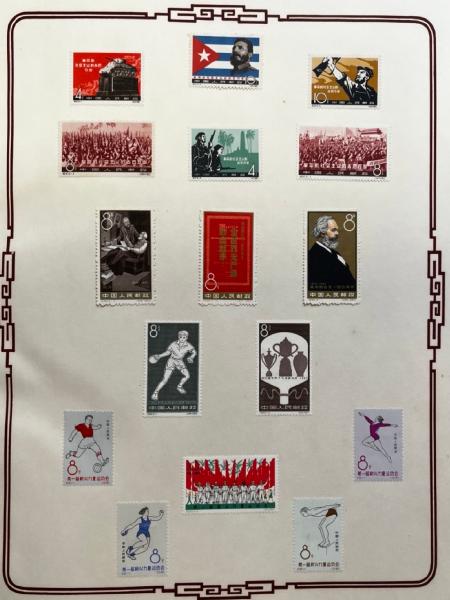 1949-1970 Mint and used collection in two large deluxe albums