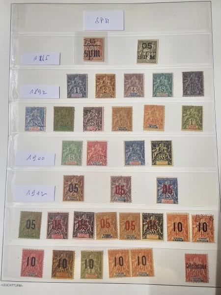 1890-2001 Colonies Française en 5 albums et 1 classeur, principalement