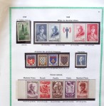 1930-2005 Collection de France en 5 classeurs de timbres