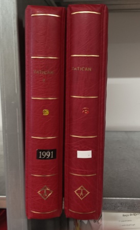 1852-2008, Collection du VATICAN en 2 albums Leuchtturm,