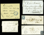 1781-1918, Lot de 10 lettres de France divers, lettre