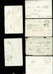 1781-1918, Lot de 10 lettres de France divers, lettre
