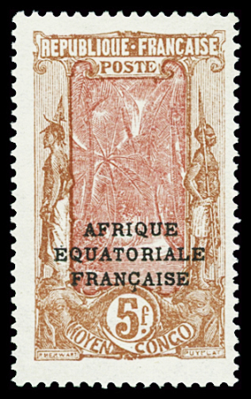 N°103b 3f s. 5f brun jaune et rose, variété sans la