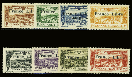 POSTE AERIENNE N°11A à 18A, neuf ** (gomme coloniale),