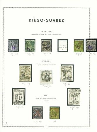 Collection avancée sur pages MOC, neufs et obl., nombreux