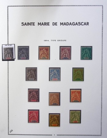 N°1 à 13 Série complète sur page MOC, neuf *, TB. Le