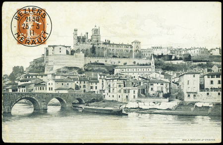 Pseudo-entier CP 5c Semeuse rouge OBL simili CAD «