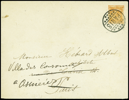 Env. pseudo entier postal avec figurine orange « V