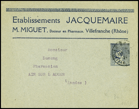 Env. pseudo entier " ETABLISSEMENTS JACQUEMAIRE VI