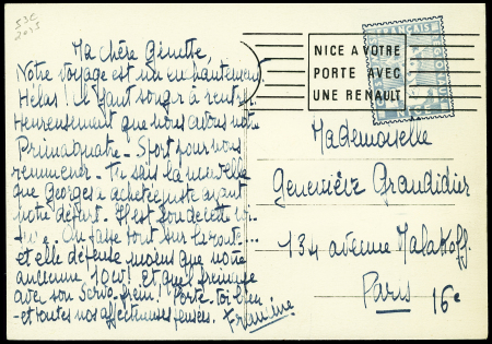 Pseudo-entier CP avec figurine bleue « COSTUMES FR