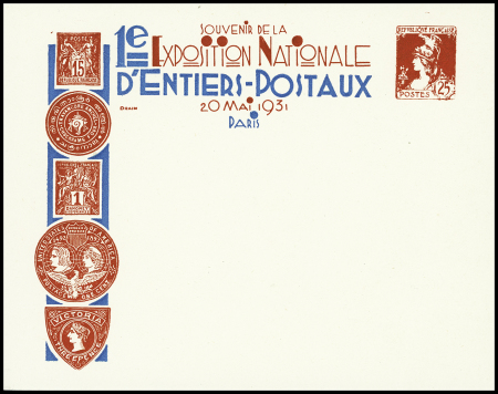 Env. pseudo entier "Souvenir de la 1ère exposition