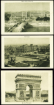 3 cartes postales neuves avec vues de Paris (Place