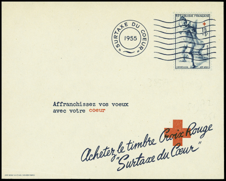 Pseudo entier postal avec figurine 15F + 5F Enfant