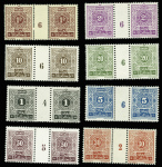 TAXE N°27/34  8 millésimes neufs ** TB