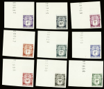 TAXE N°18/27  10 valeurs cdf non dentelées neufs *