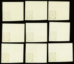 TAXE N°18/27  10 valeurs cdf non dentelées neufs *