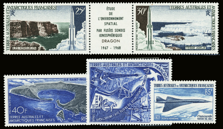 POSTE AERIENNE N°15/19  5 valeurs neufs ** TB