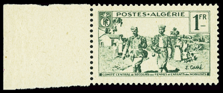 N°161a variété surcharge omise, bdf, neuf **, TB