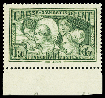 N°269 Caisse d'amortissement Provinces 1f50 + 3f50,