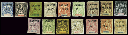 N°17/32 série Indochine avec CANTON et  valeur en monnaie