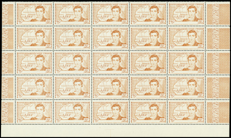 N°141a 90c Centenaire de la mort de l'explorateur René