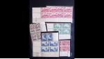 1900-1992, Intéressante collection de blocs de 4 coins-datés