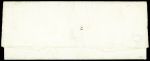 N°1 10c Bistre-jaune obl. OR sur lettre locale 1852
