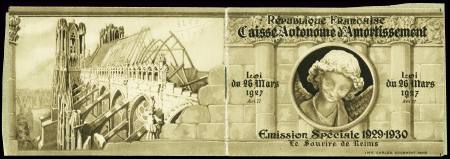 N°256-C1 Carnet de 8 timbres Le Sourire de Reims, émis