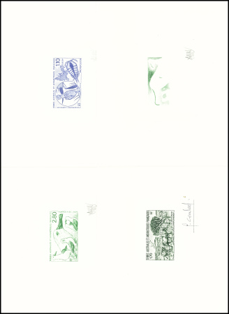 N°148 à 154, + PA n°110 à 113A Collection des 12 Epreuves