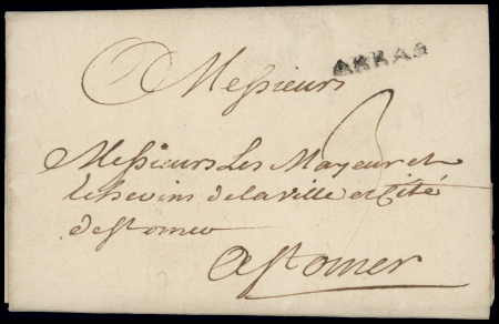 MP "ARRAS" (Lenain n°17, 22x4), 1735, Ind 20, TB