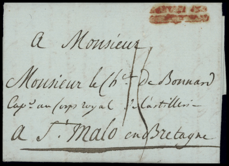 MP "AUXY LE CHATEAU" (Lenain n°1) , 1783, Ind 23, B/TB