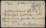 Lettre avec marque manuscrite "Bapaume" (Lenain n°2),