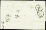 N°37c 20c bleu en paire TETE-BECHE obl. étoile sur