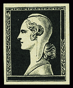 Marianne en noir dessinée par Spitz, essai non émis sans valeur indiquée. TB