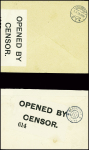 4 lettres AFF semeuses postées de villes françaises libres adressées à un passeur hollandais en passant par l'Angleterre pour être remises à un destinataire en zone occupée de France ou de Belgique, avec censures anglais