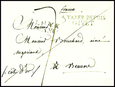 ARDENNES : Lettre avec MP "Luyk franco" (1818 - Liège)