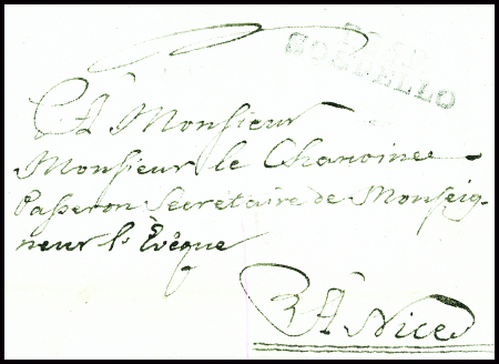 ALPES MARITIMES : MP "P 85 P Sospello" (1813) pour