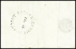 Lettre d'Edinburgh (1776) portant au verso le grand cachet "E.Penny Post not paid feb 26" (Peter Williamson's Penny Post). TB