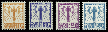 N°1 à 4, Francisque, neuf **, TB