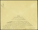 N°140 obl Paris (nov 1914) sur env des valeurs à recouvrer pour Soissons avec griffe noire "Bureau fermé" (invasion allemande). TB