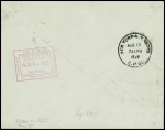 N°194 + 235 + 243 + 207 obl CAD octogonal "Le Havre à New York D" (13.8.28) sur lettre catapultée de l'Ile de France de 6 lignes et signature du pilote Demougeot (traversée 1A). Jolie pièce
