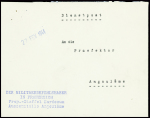 Lettre en franchise avec griffe bleue "Der militaer-Befehlshaber in Frankreich Prop. Staffel Bordeaux Aussentelle Angoulême" (1941). TB